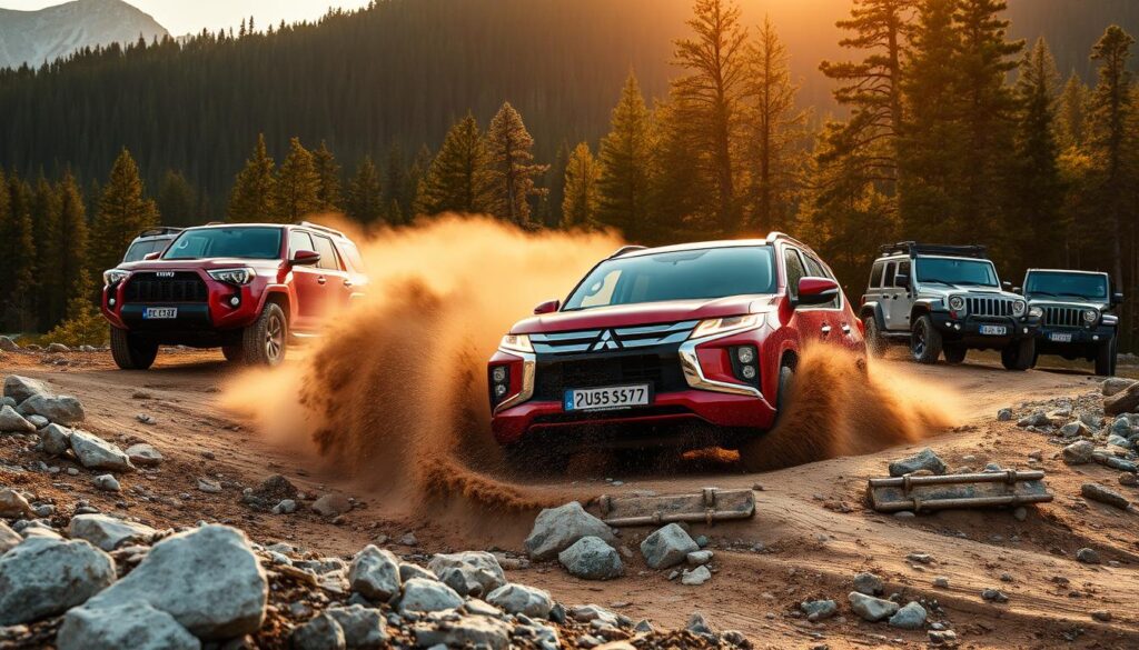 Mitsubishi Pajero Sport Off-Road Comparison